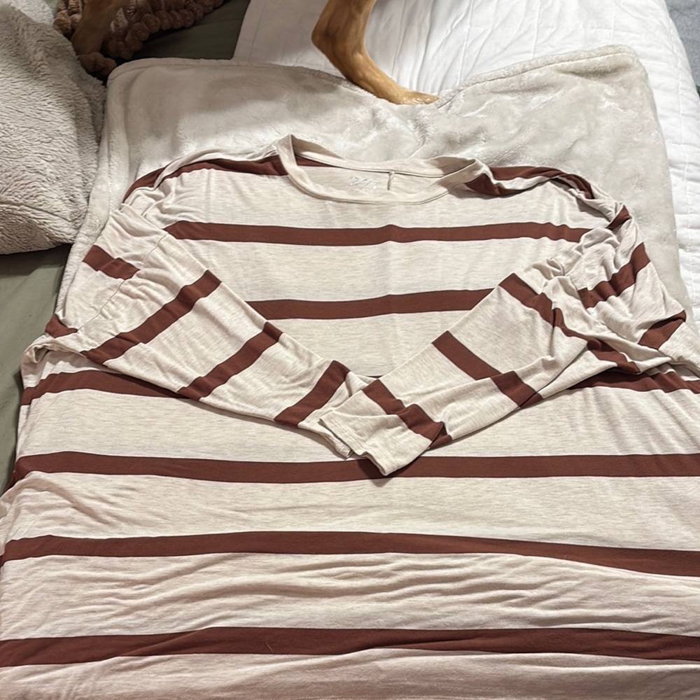 Striped Long Sleeve Women's Shirt